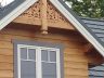 Kolekcja winorośl drewniane azury dekorują konstrukcje dachu i werandy