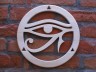 openwork wooden ornament - eye of horus
