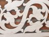 Panel ozdobny dla werandy ażur wyciety ręcznie w naturalnym drewnie detal wzoru manda