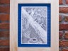 picture fantasy 4 color copy in wooden lime frame