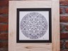 picture mandala 2 star sepia copy in wooden lime frame