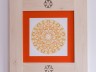 picture mandala 3 loom fiery copy in openwork linden frame