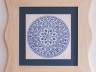 picture mandala cristal 1 blue copy in carved linden frame