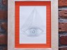 picture sea stories - marine eye copy in wooden lime frame